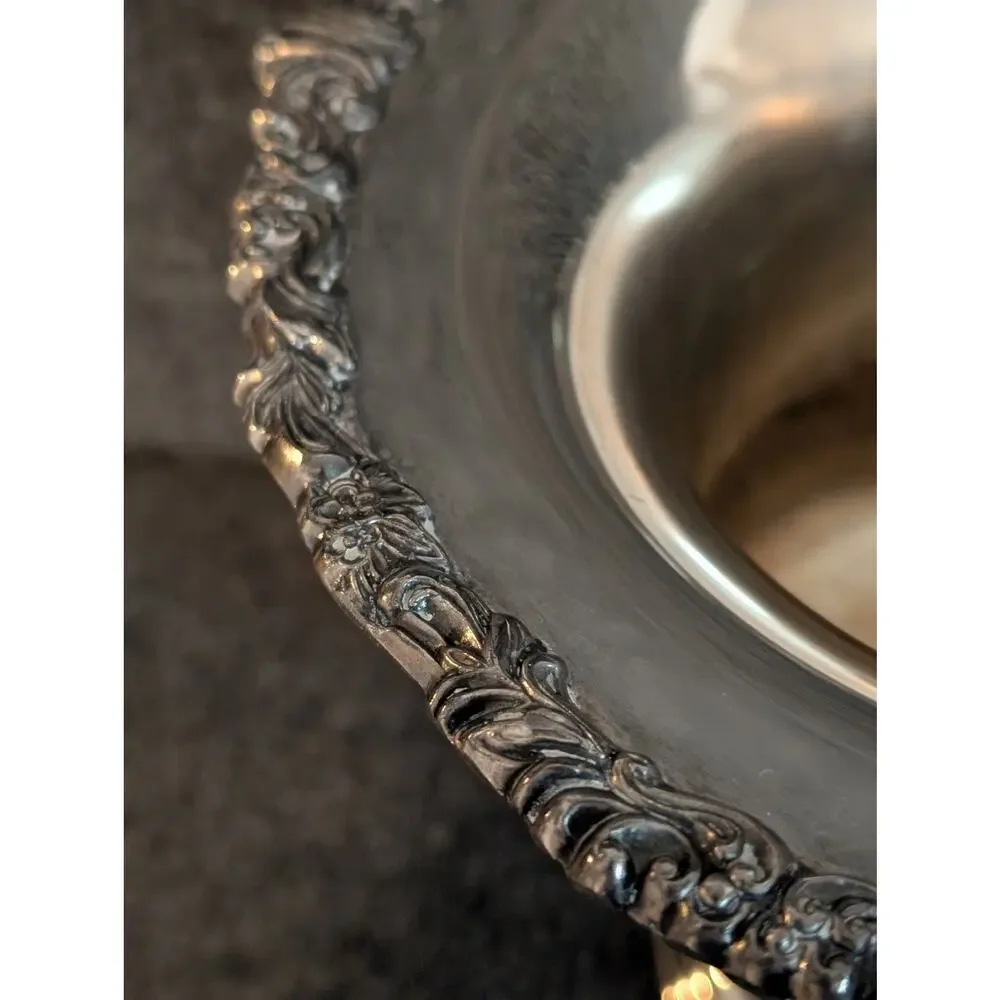 Vintage Sheridan Silverplate Trophy Champagne Wine Chiller Ornate Ice Bucket